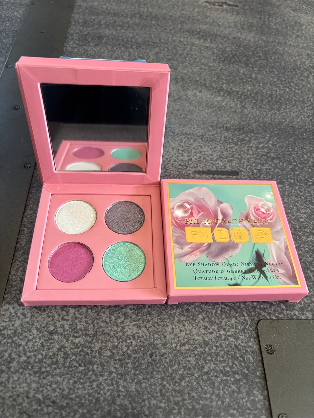 Pat McGrath Four-Shade Quad in Pink, Mint, Pearl & Charcoal